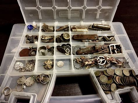 metal detecting finds display box|metal detector displays.